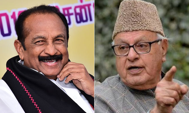 SC Dismisses Vaiko's Habeas Petition For Release Of Farooq Abdullah