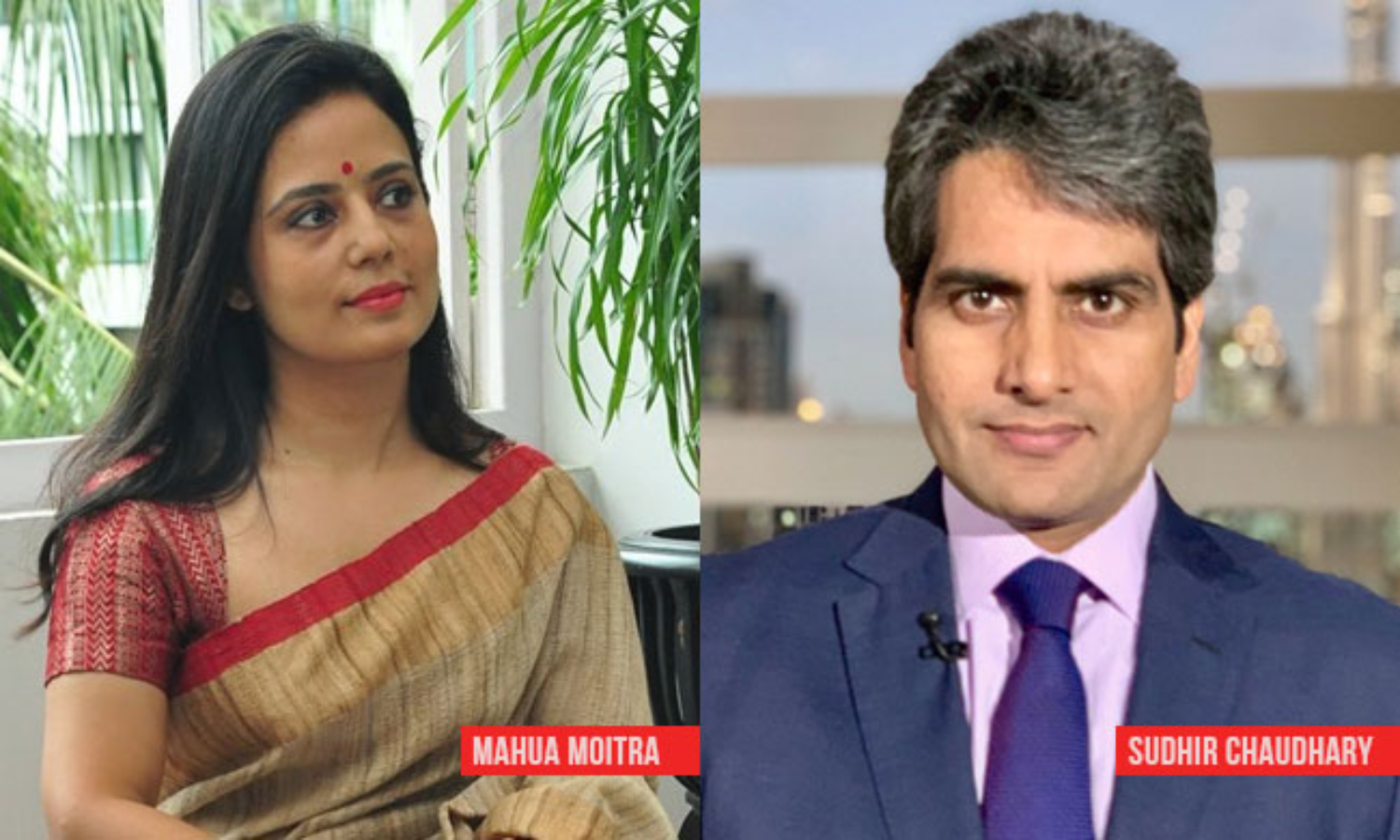 TMC MP Mahua Moitra tries to bully Zee News Editor Sudhir Chaudhary with  her parliamentary privilege