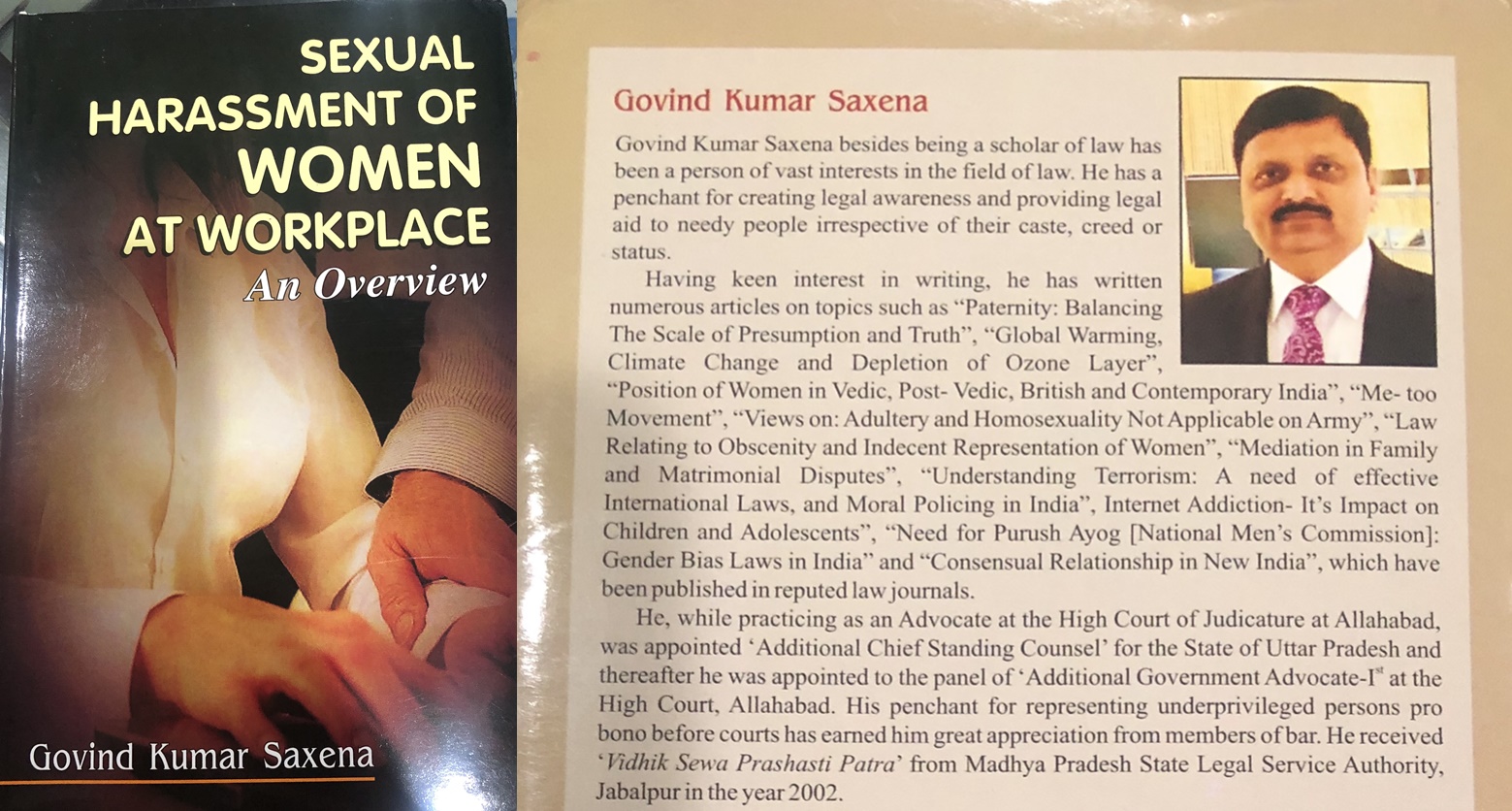 Book Review Sexual Harassment Of Women At Workplace By Govind Kumar Saxena