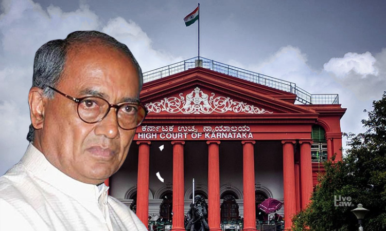 Mp Political Crisis No Interim Relief For Digvijaya Singh From Karnataka Hc To Meet Rebel 