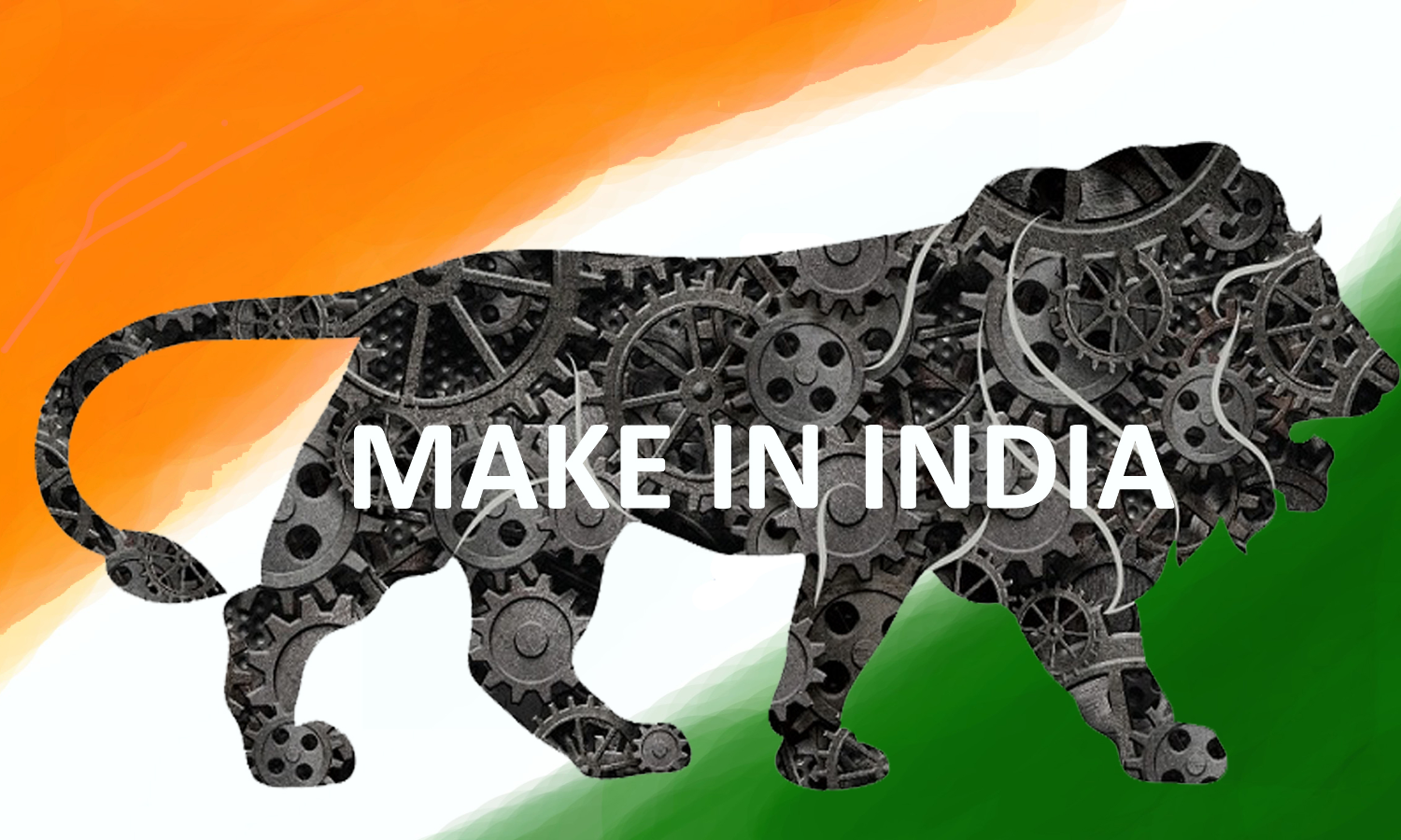 Make In India Symbol, Transparent Png - Make In India Turning Vision Into  Reality, Png Download - kindpng