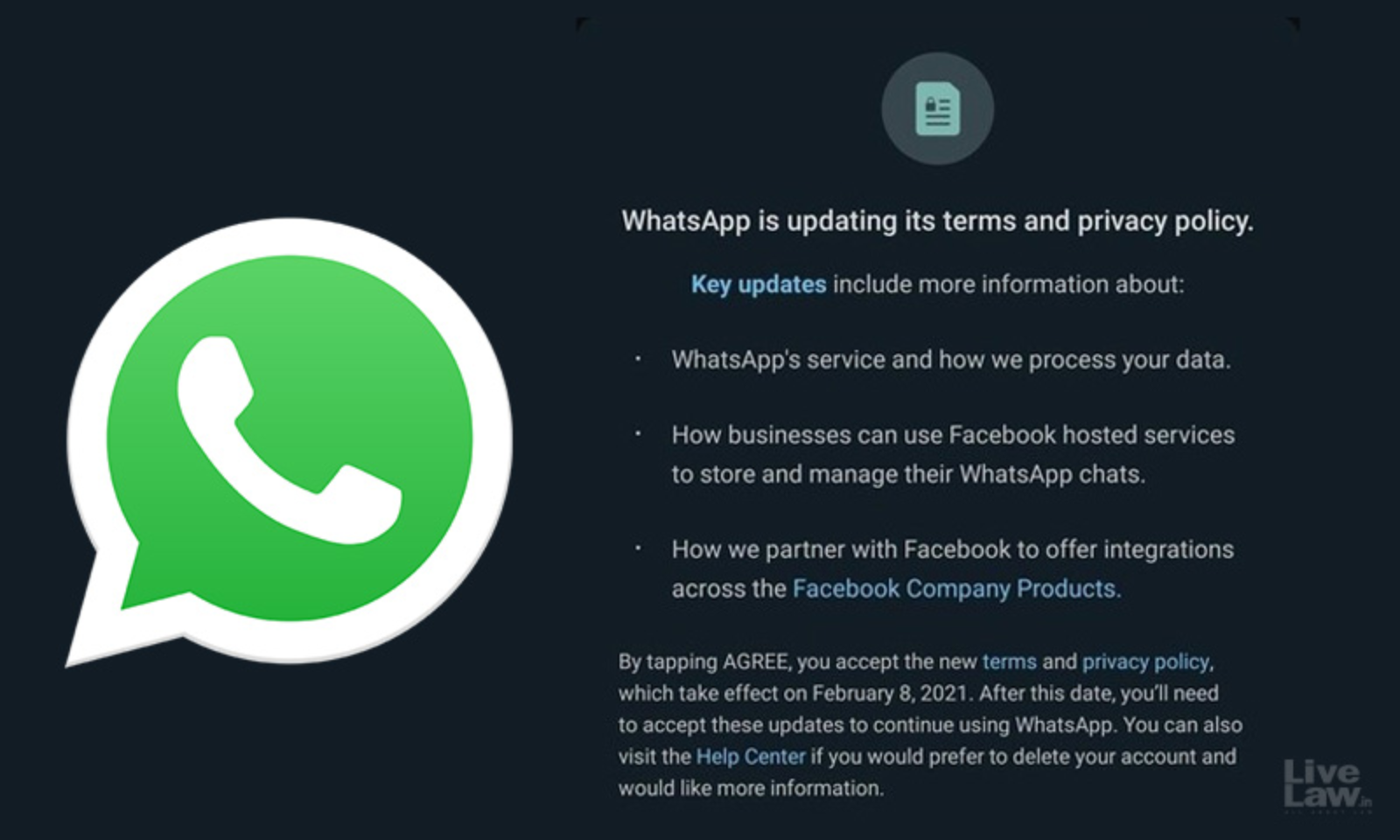 WhatsApp privacy policy update on hold till India gets data laws - The  Economic Times