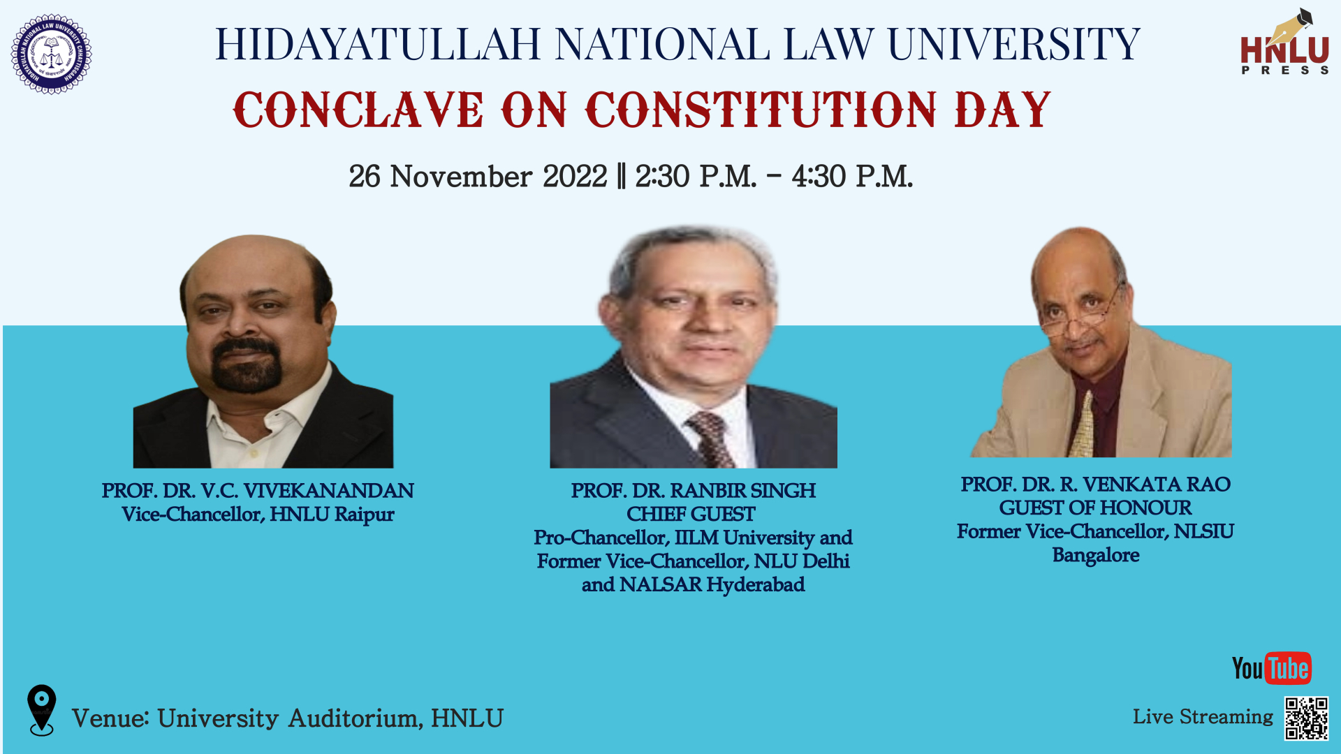 HNLU, Conclave, Constitution Day