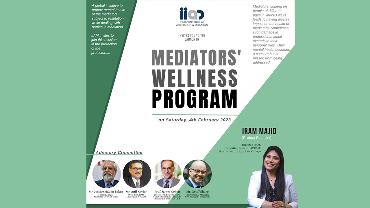 IIAM: A Global Program To Support Mediators' Wellness