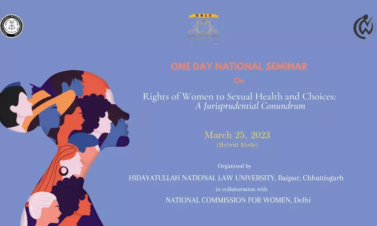 HNLU International Seminar Rights Of Women Sexual Health