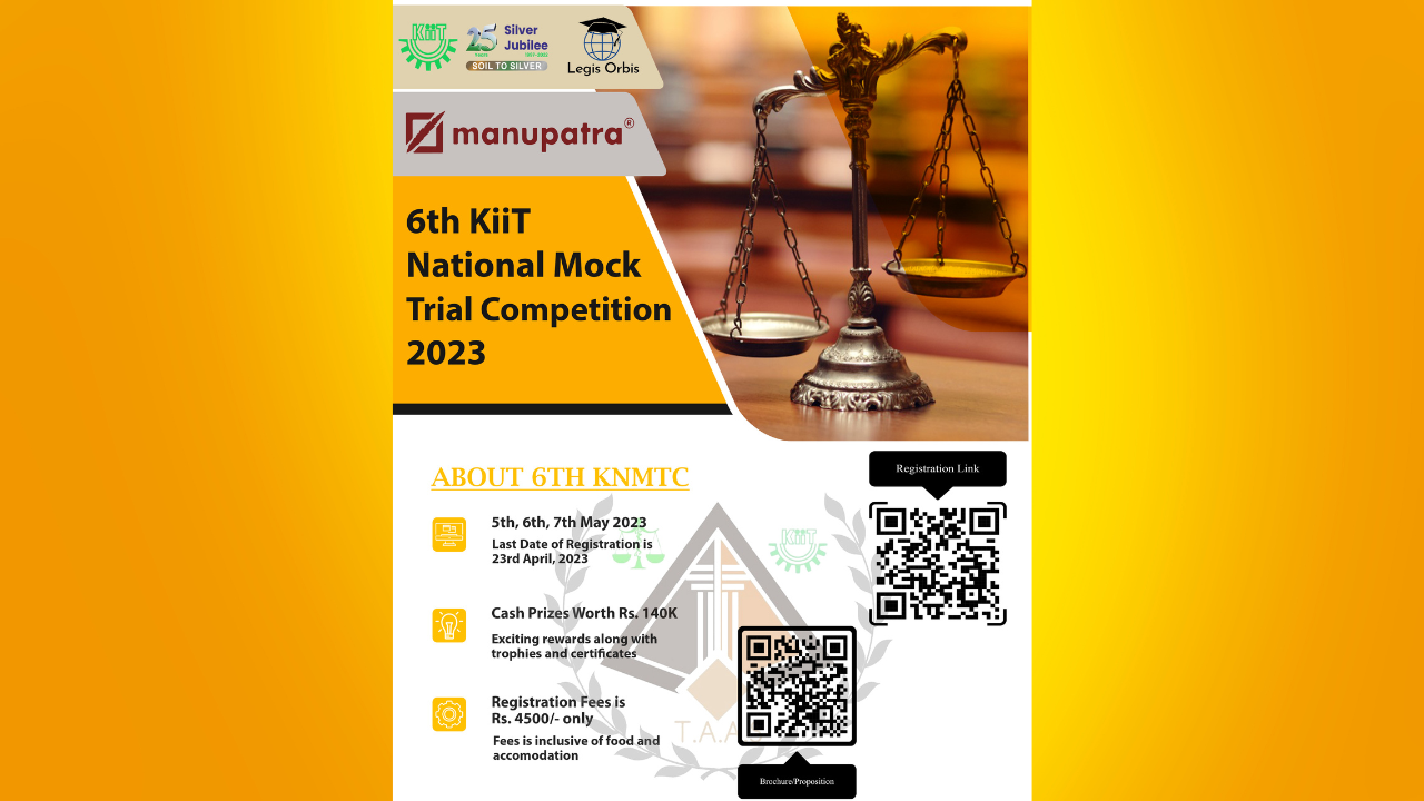 6th KIIT National Mock Trial Competition [5-7th May]