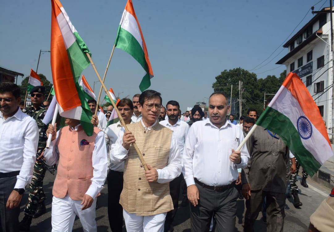 J&K&L High Court Chief Justice Leads 'Tiranga Rally' In Srinagar To Celebrate 75 Years Of Independence