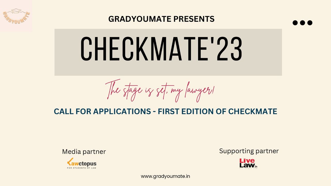 Call For Submissions: CHECKMATE - The Stage Is Set, My Lawyer! [Submit By 20th September]