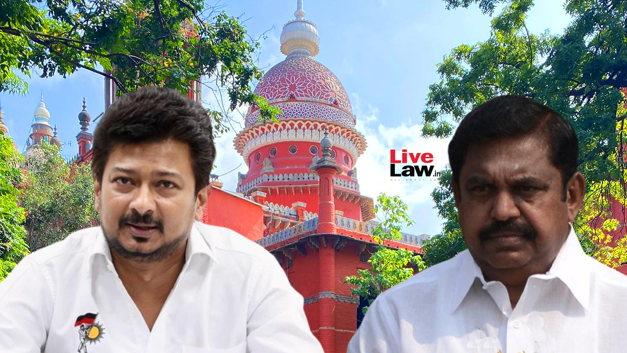 Madras HC Temporarily Restrains Minister Udhayanidhi Stalin From Making Defamatory Statements Against Edappadi Palaniswami