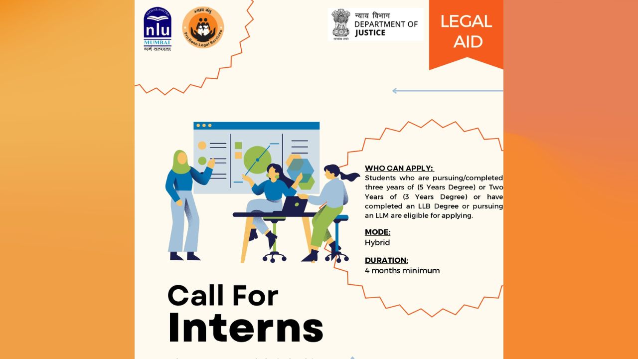 Call For Interns: Pro Bono Club, MNLU Mumbai