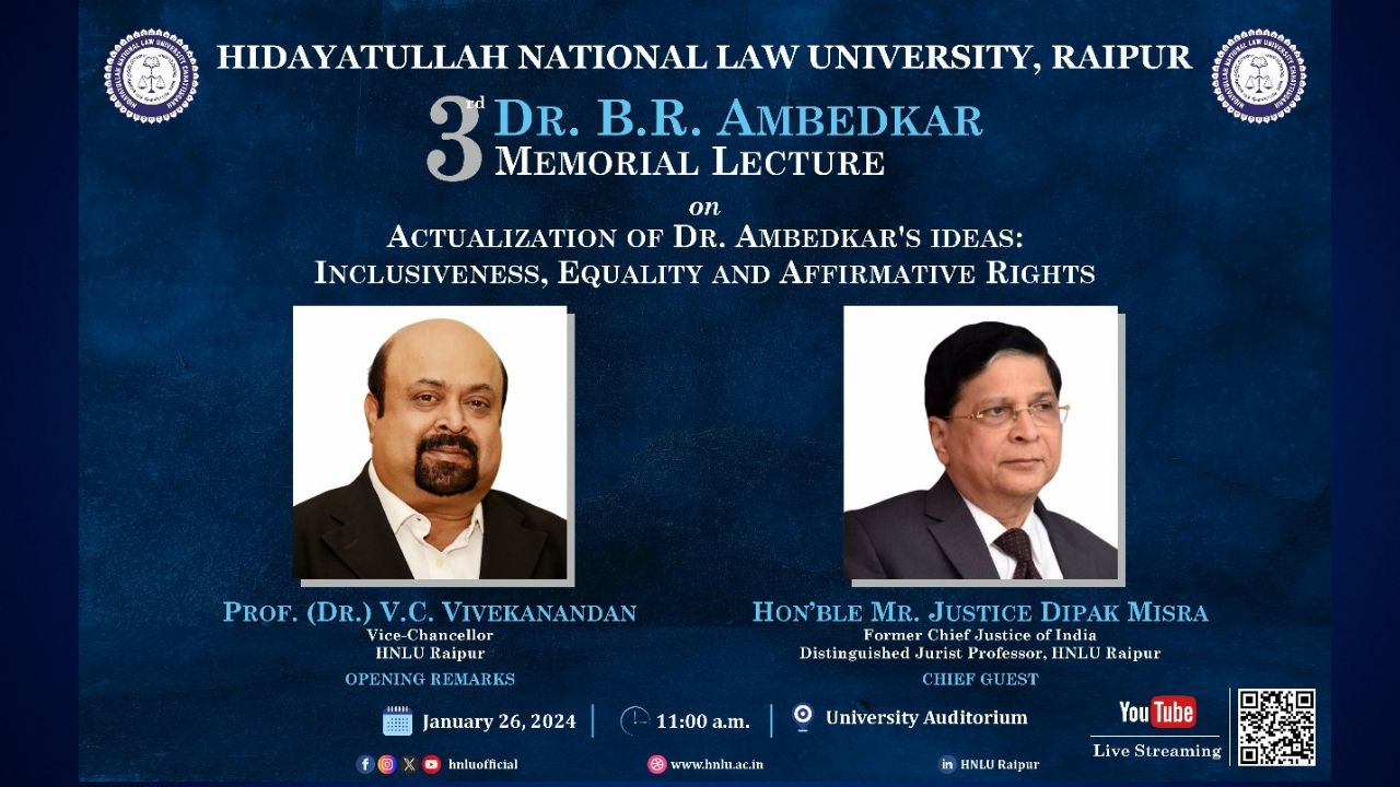 Former CJI, Justice Dipak Misra To Be The Chief Guest At HNLU Republic Day Celebrations