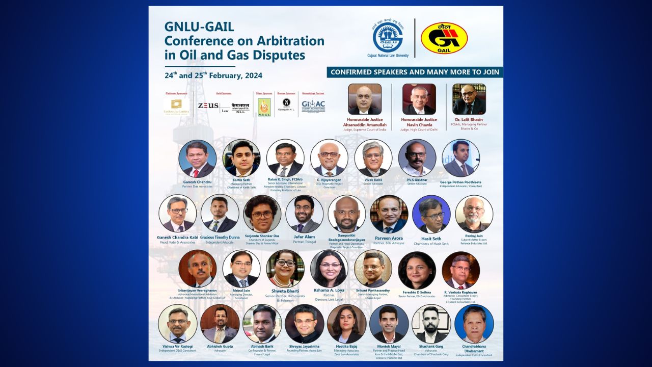 GNLU-GAIL Arbitration Conference On Oil & Gas Disputes