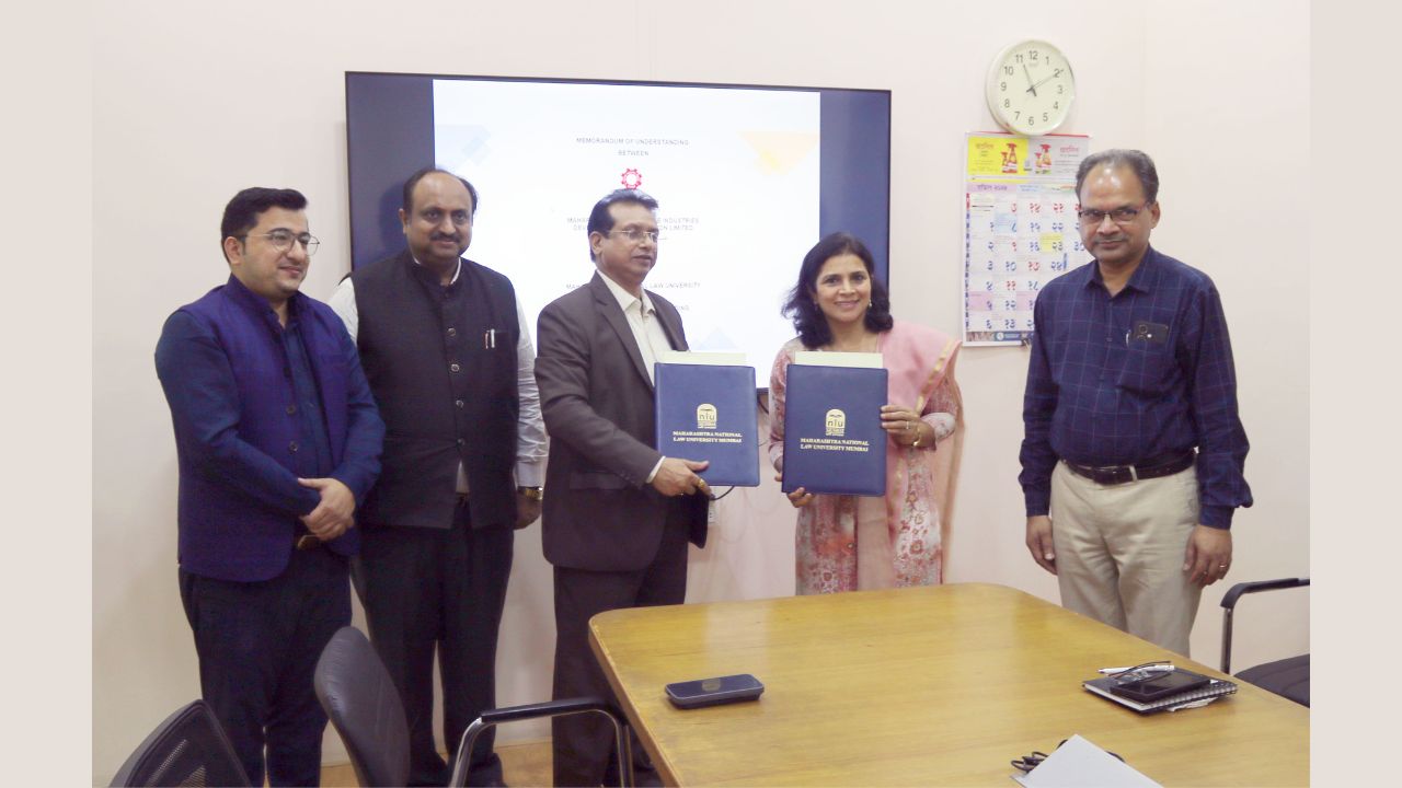 MNLU Mumbai: MoU Inked To Enhance Intellectual Property Rights (IPR) Awareness And Filing For MSMEs In Maharashtra