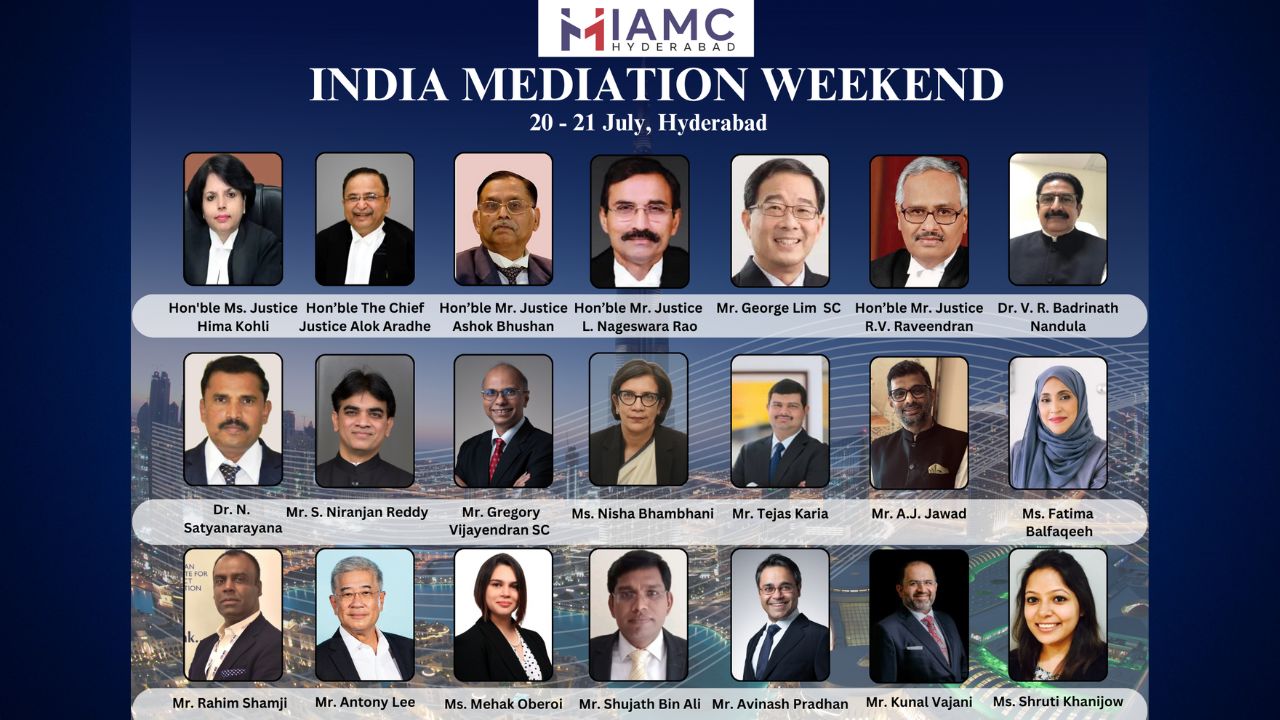 IAMC Set To Host First-Ever India Mediation Weekend On 20th-21st July In Hyderabad