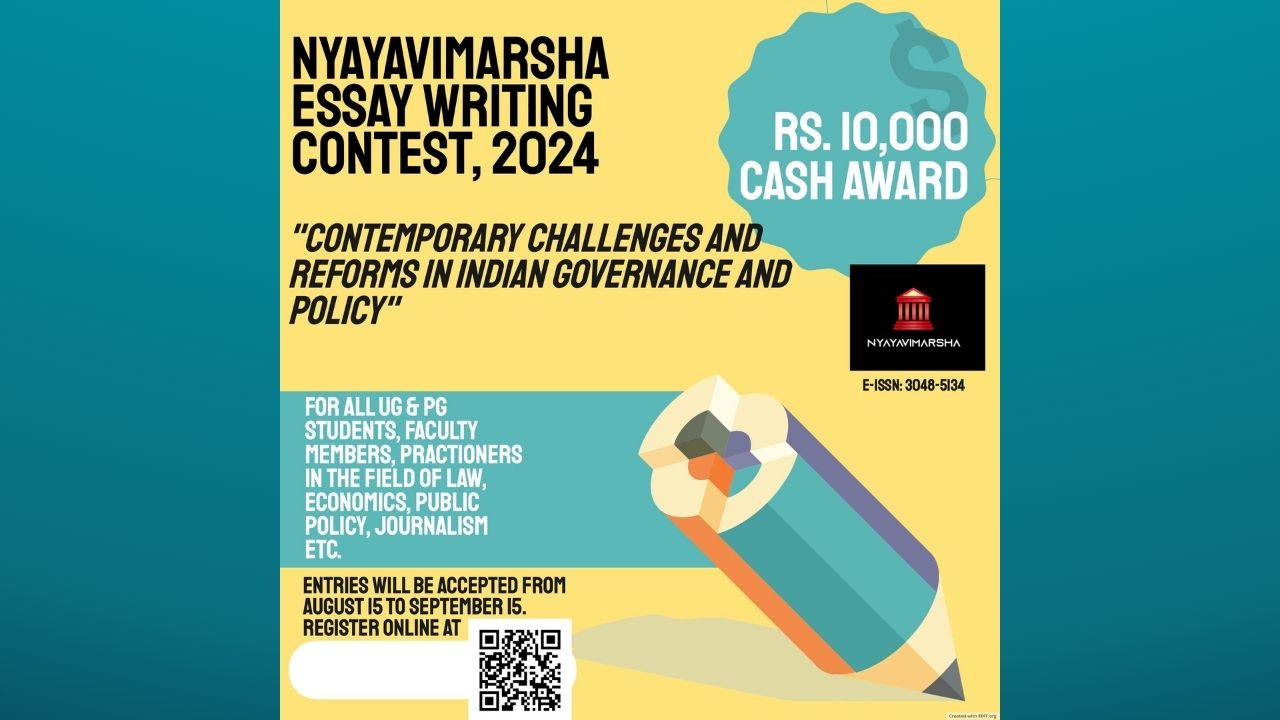 1st Nyayavimarsha National Essay Writing Competition 2024