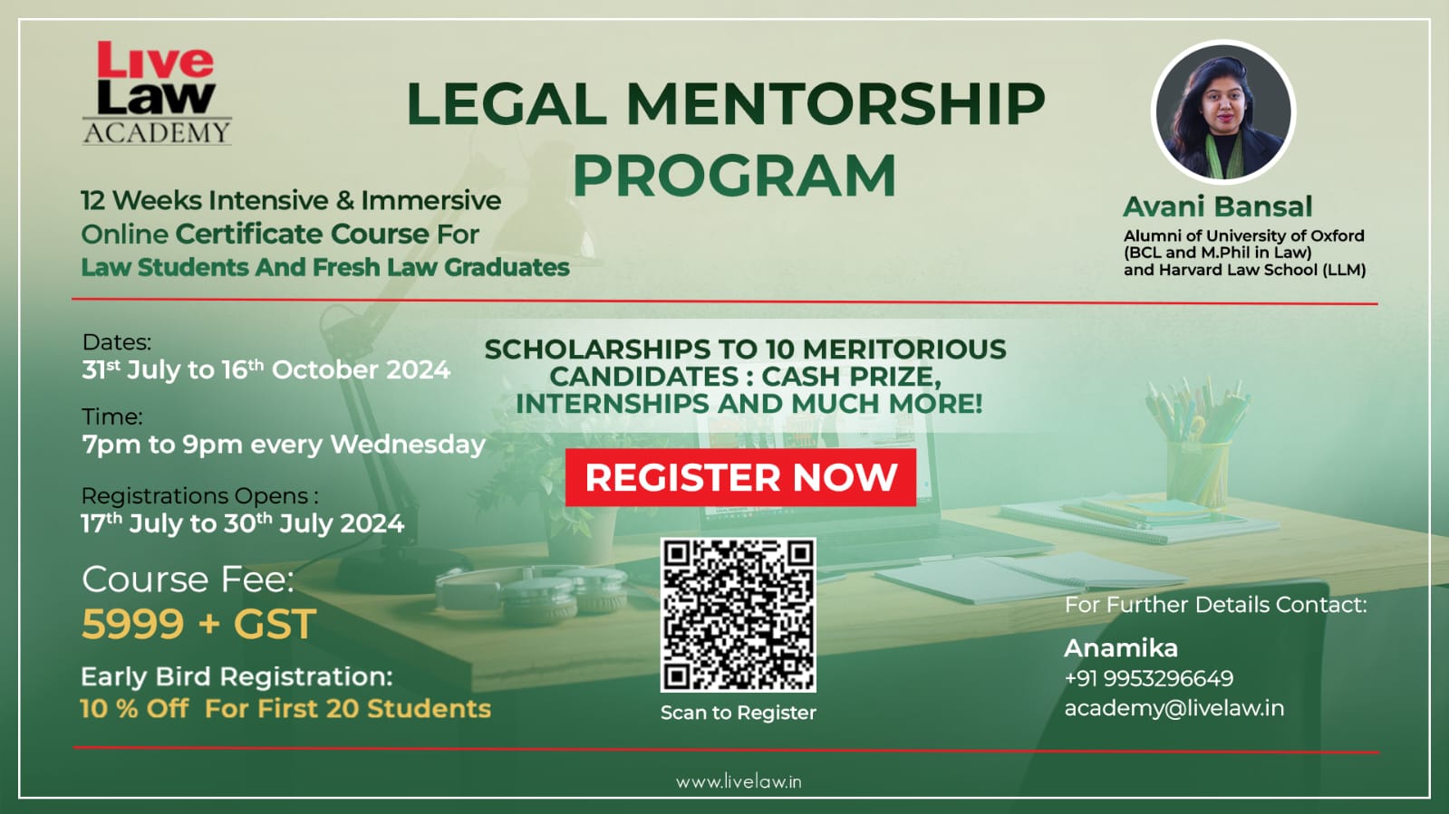 LiveLaw Academy, Legal Mentorship Program, Online Bootcamp