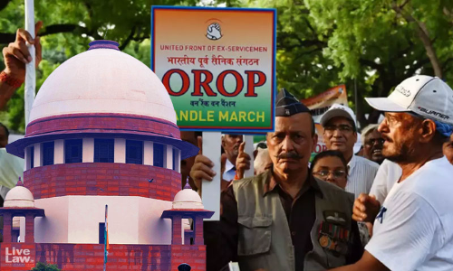 OROP | 'Either Enhance Pension Of Regular Captains Or Pay Cost' : Supreme Court Pulls Up Union Over 'One Rank One Pension' Anomalies