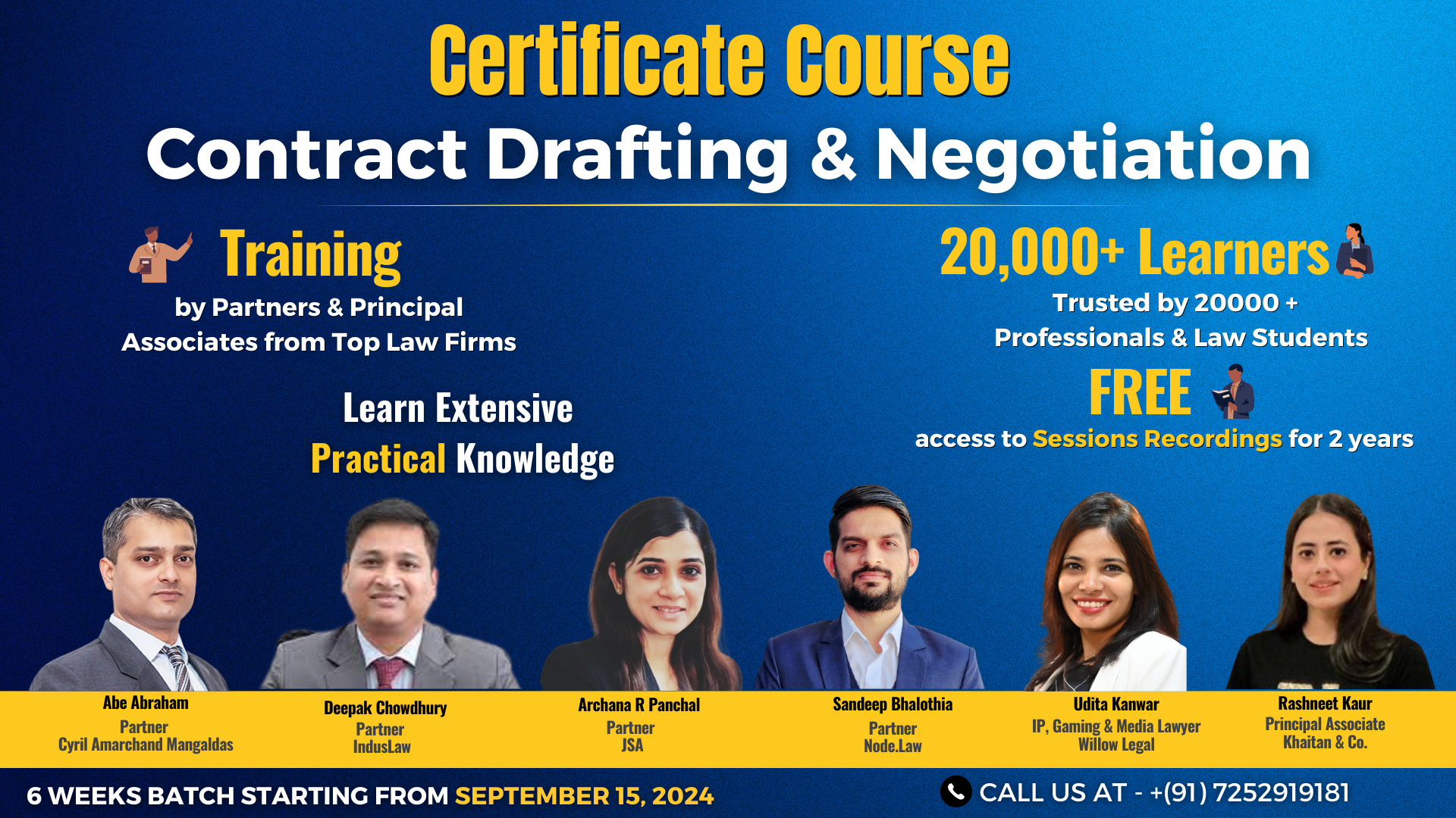 [Advt.] Bettering Results: Certificate Course On Contract Drafting & Negotiation Led By Top Law Firm Partners: Enroll Now!