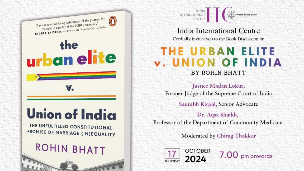 Book Discussion: 'The Urban Elite V. Union Of India' By Rohit Bhatt [17th October]