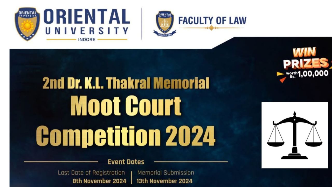 Dr. KL Thakral Memorial Moot Court Competition: A Legal Showdown for Legal Luminaries