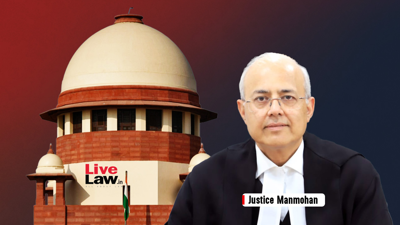 Centre Notifies Appointment Of Justice Manmohan As Supreme Court Judge