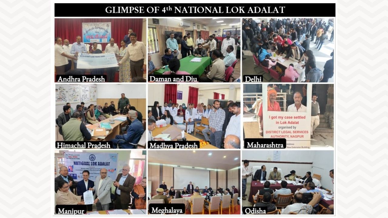 National Legal Services Authority: 4th National Lok Adalat Of 2024 Resolves 1.45 Crores Cases