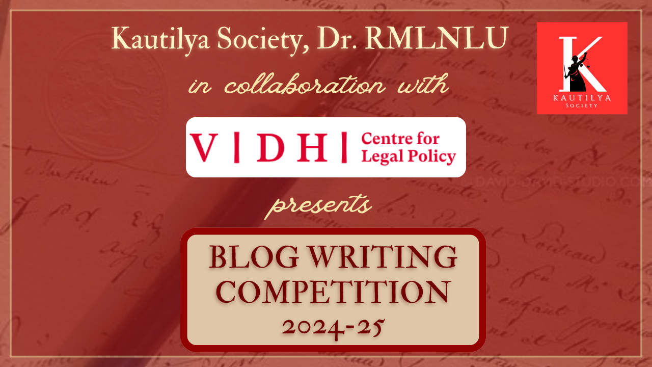 RMLNLU's Kautilya Society To Organise Blog Writing Competition [Submit By 26th January]